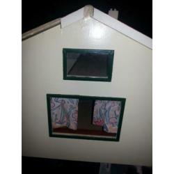 groot poppenhuis met verlichting vintage