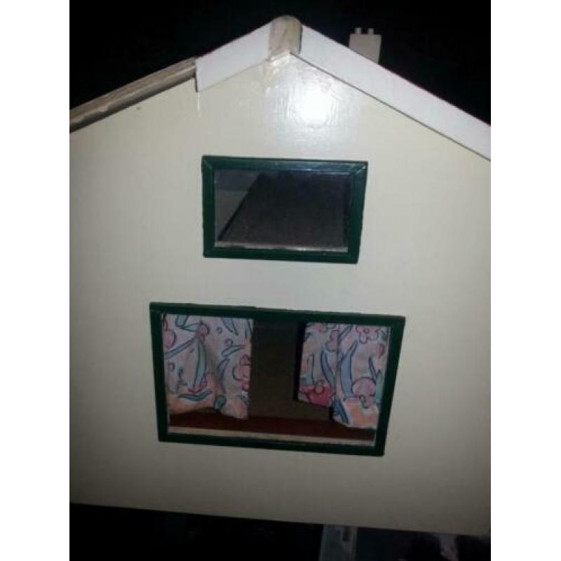 groot poppenhuis met verlichting vintage