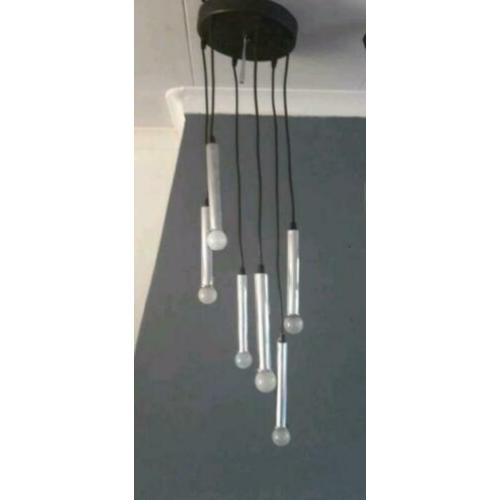 Vintage raak amsterdam Hanglamp chroom Buizen