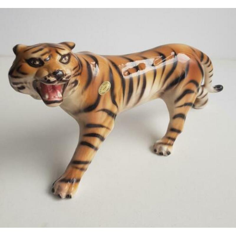 Vintage tijger beeld ,geen replica!