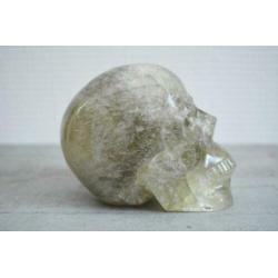 Citrien kwarts schedel afkomstig uit Brazilië