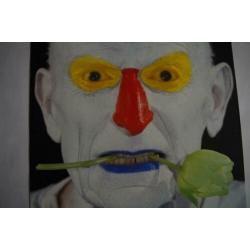 Affiche kunstrai Anthon Beeke clown schmink