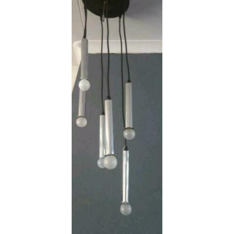 Vintage raak amsterdam Hanglamp chroom Buizen