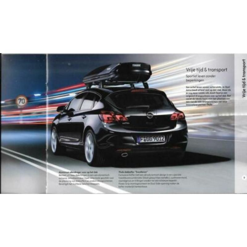 autofolder Opel Astra Accessoires november 2009