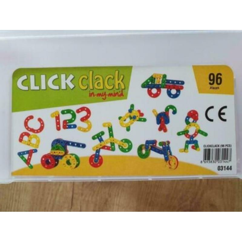 Click clack constructie speelgoed (96 stuks)