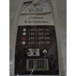 Pura 4-seizoenen wollen dekbed van Polydaun 200x240 cm