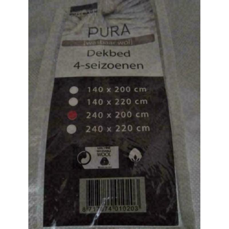 Pura 4-seizoenen wollen dekbed van Polydaun 200x240 cm