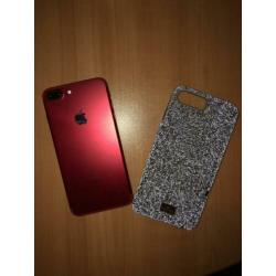 iPhone 7 Plus 128 gb Rood gratis Swarovski hoesje