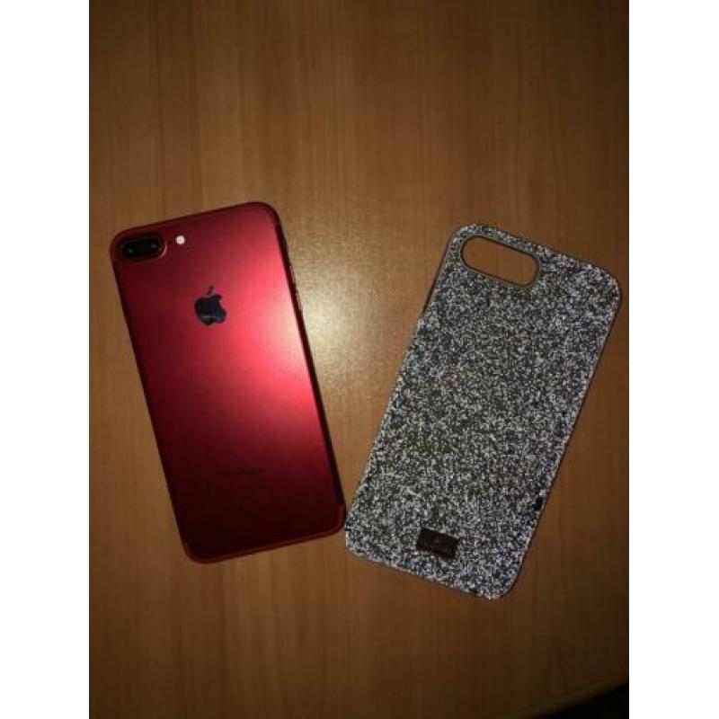 iPhone 7 Plus 128 gb Rood gratis Swarovski hoesje