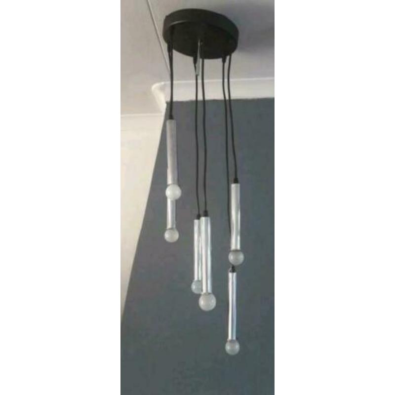 Vintage raak amsterdam Hanglamp chroom Buizen