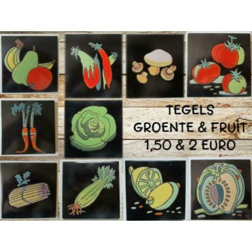 Tegeltjes - groente & fruit - 1,50 & 2,00