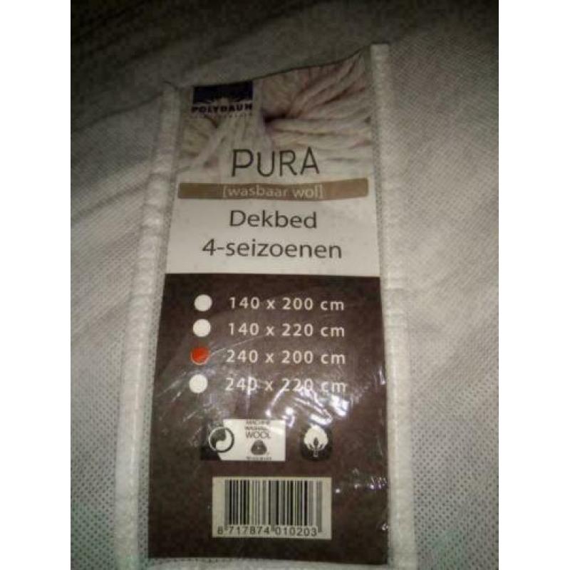 Pura 4-seizoenen wollen dekbed van Polydaun 200x240 cm