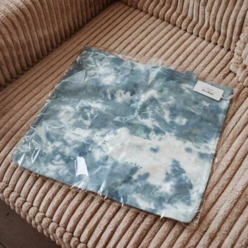 Canvas tas van Buddhawear blauw Tie Dye