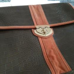 Clutch groot Friis & Company alligatorprint