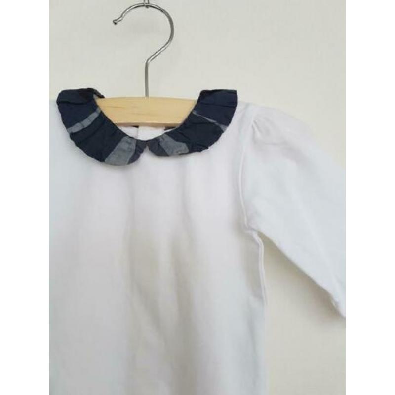 Burberry Baby romper blauwe kraag 62