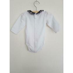 Burberry Baby romper blauwe kraag 62