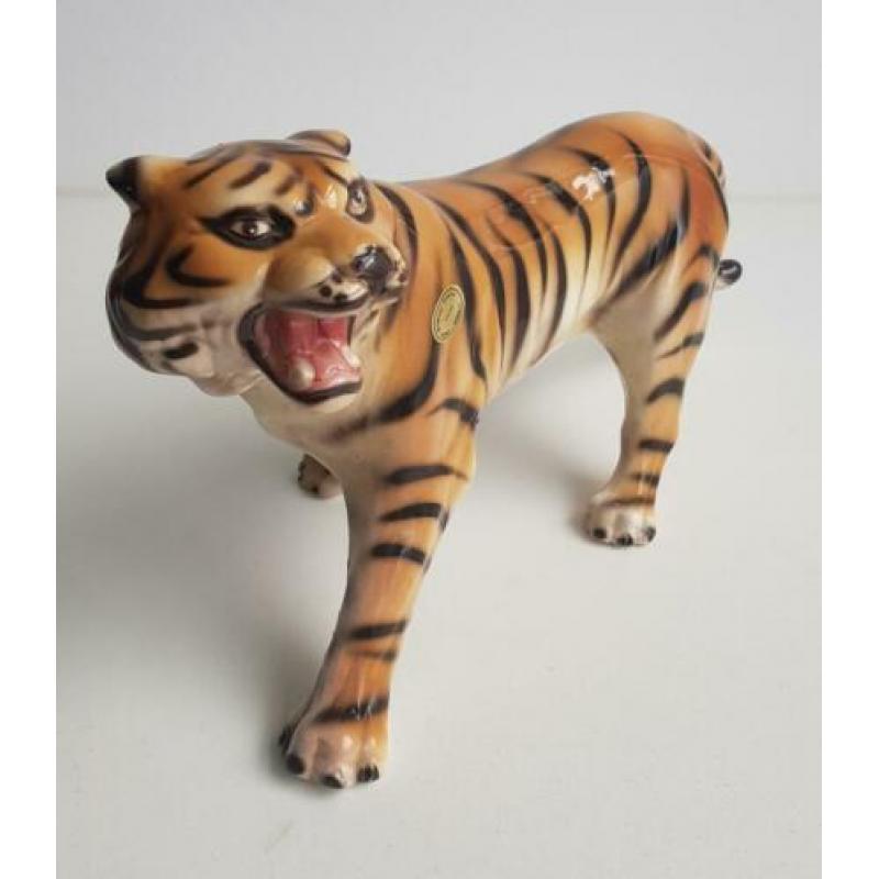 Vintage tijger beeld ,geen replica!