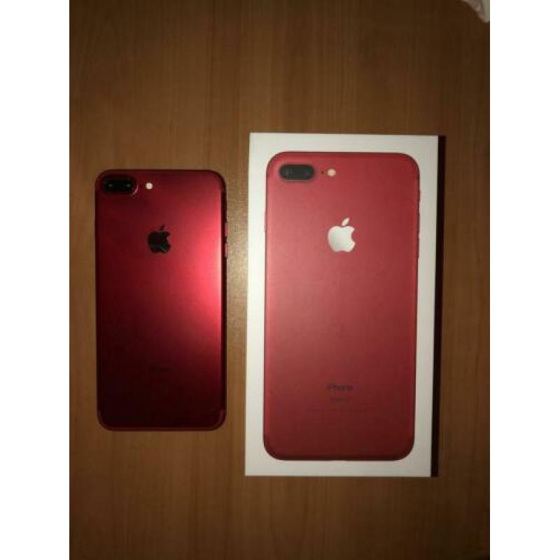 iPhone 7 Plus 128 gb Rood gratis Swarovski hoesje