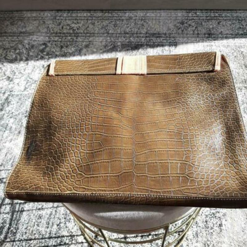 Clutch groot Friis & Company alligatorprint
