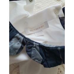 Burberry Baby romper blauwe kraag 62