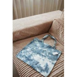 Canvas tas van Buddhawear blauw Tie Dye