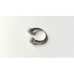 Zilveren ring met strass - 925 zilver