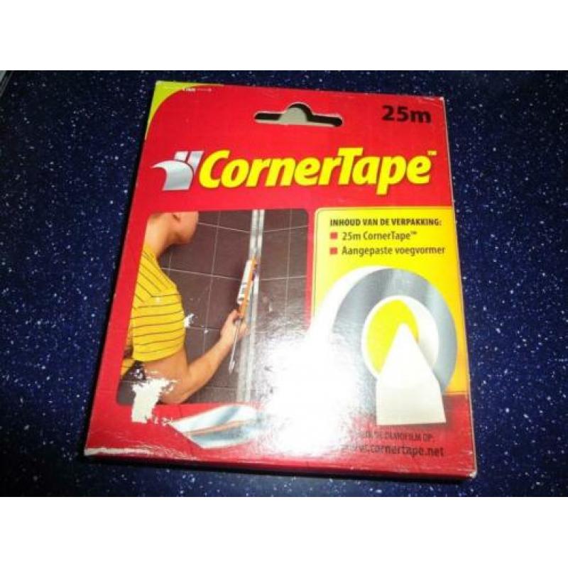 cornertape , rol van 25 meter met aangepaste voegvormen