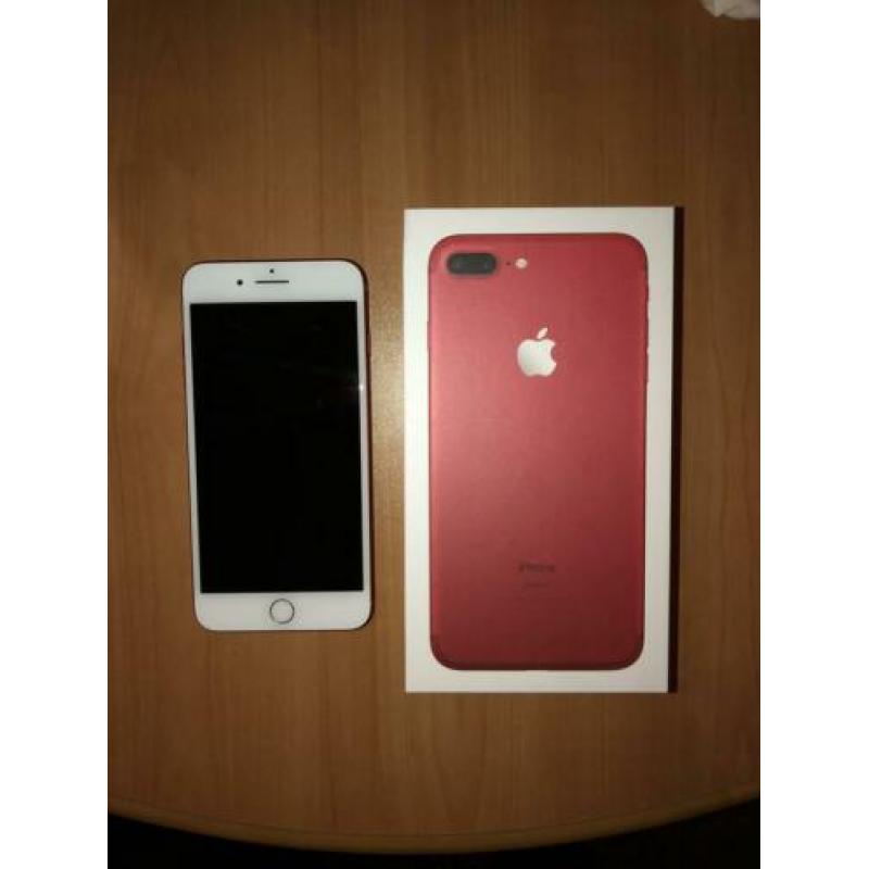iPhone 7 Plus 128 gb Rood gratis Swarovski hoesje