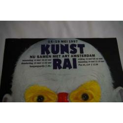 Affiche kunstrai Anthon Beeke clown schmink