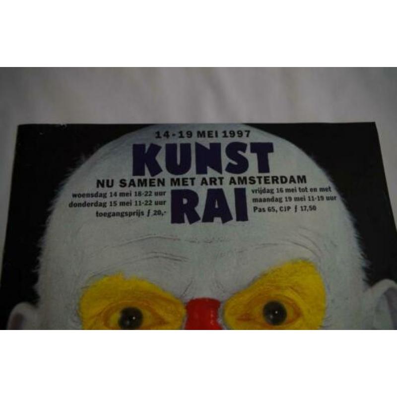 Affiche kunstrai Anthon Beeke clown schmink