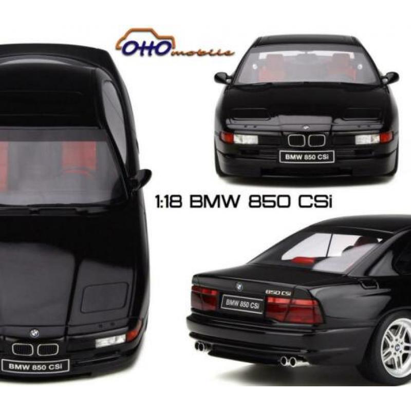 BMW 850 CSI - OttOmobile- 1:18 - Otto - zwart - nieuw