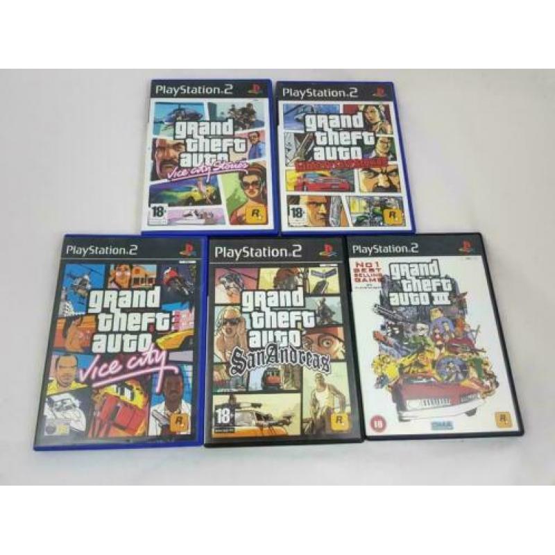 Lot van 5 grand theft auto games compleet goede staat PS2