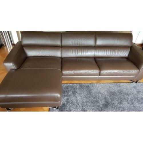 Lederen lounge bankstel
