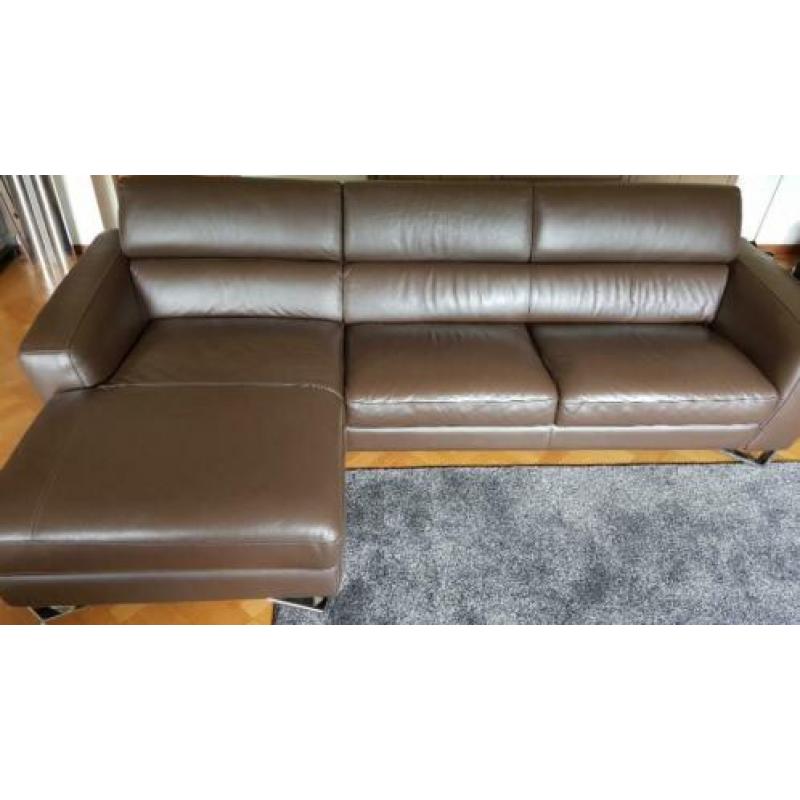 Lederen lounge bankstel