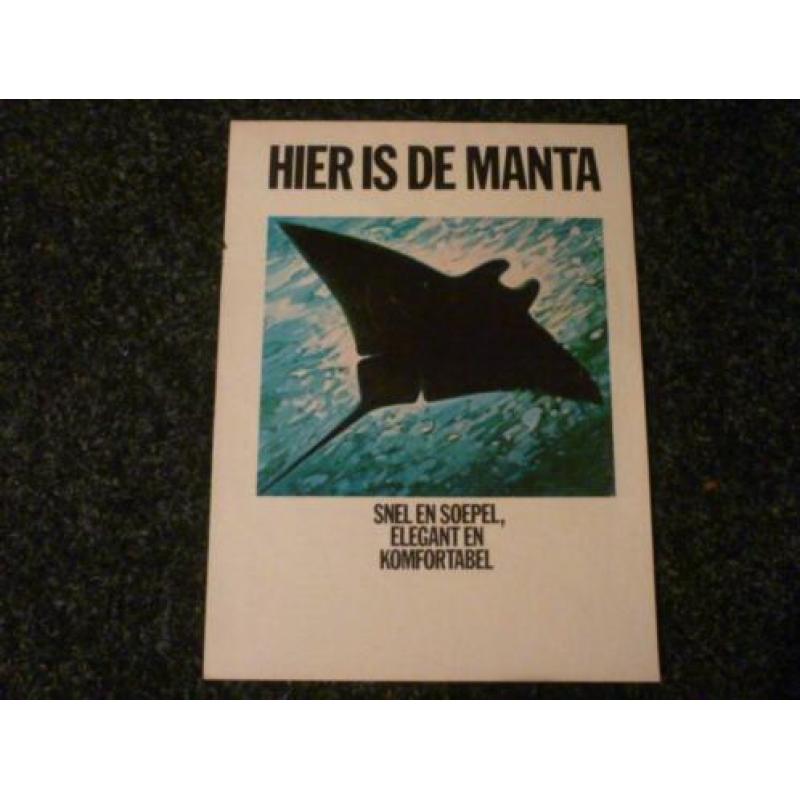 Veel opel manta-a folders