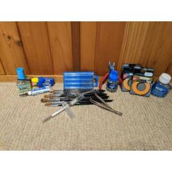 Diverse modelbouw gereedschap