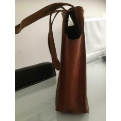 Leren tas, shopper, boodschappentas, bohoo