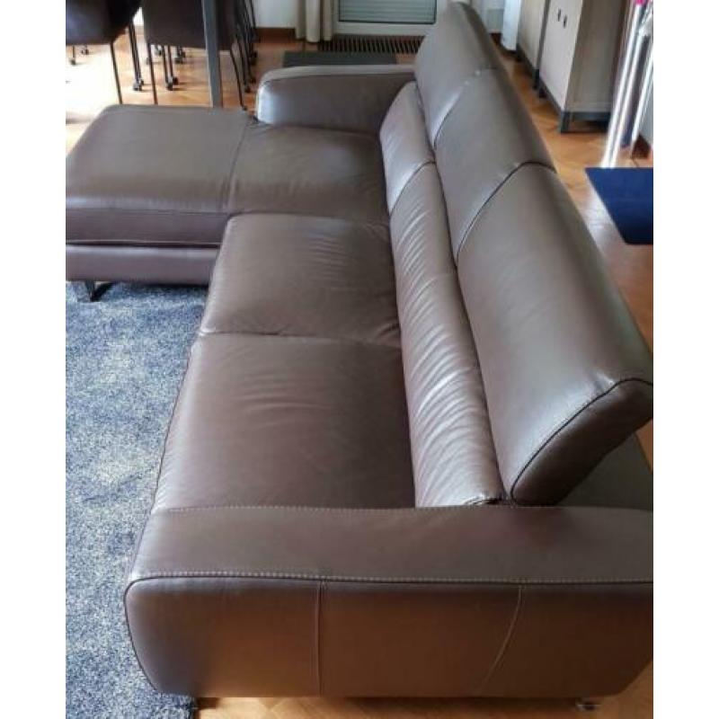 Lederen lounge bankstel