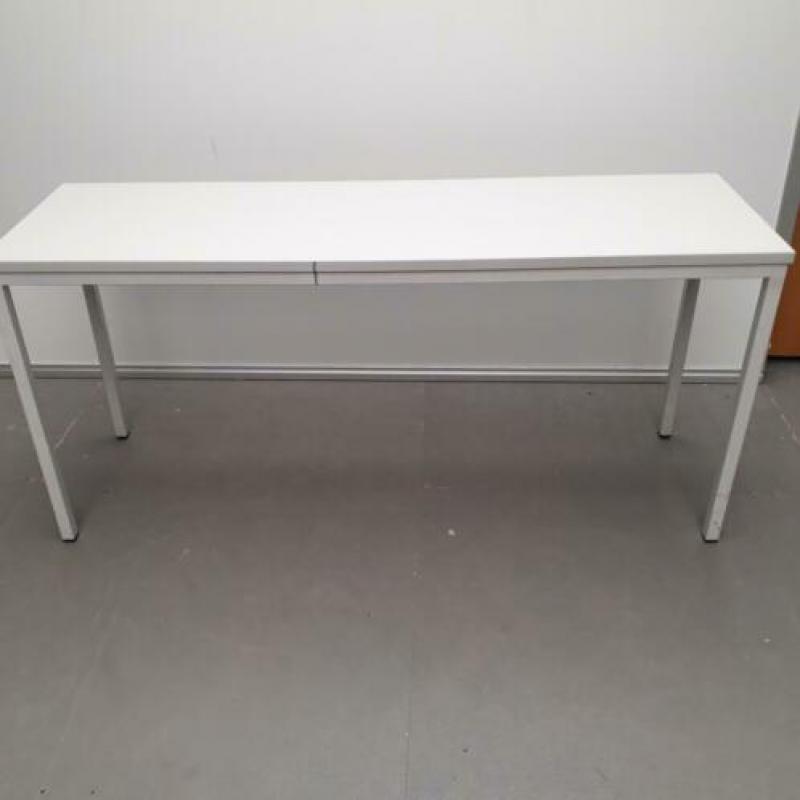 Zeer degelijke smalle tafels, wandtafel, bureau, 160x50 cm