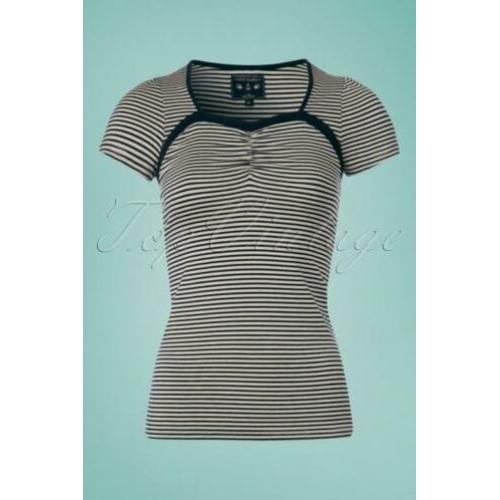 Vive Maria gestreept t-shirt van Top Vintage maat S 36