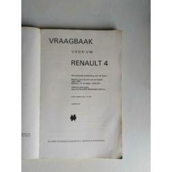 Vraagbaak en instructieboek Renault 4