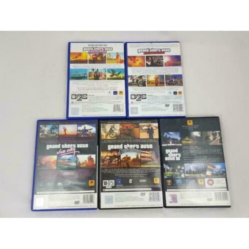Lot van 5 grand theft auto games compleet goede staat PS2