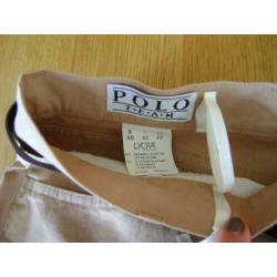 Nieuwe camel kleurige Polo Team broek, mt 48