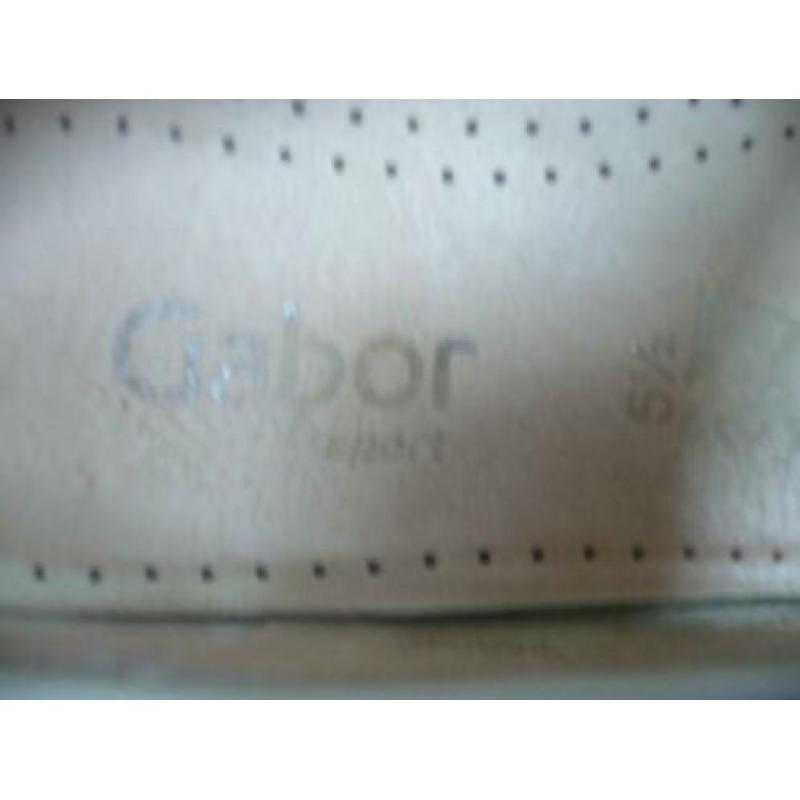 Sportieve leren Gabor schoenen, lichtgroen maat 5,5 ( =39)