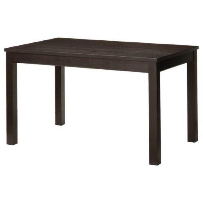 Uitschuifbare Ikea zwarte eettafel