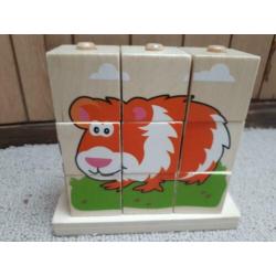 Houte blokpuzzel
