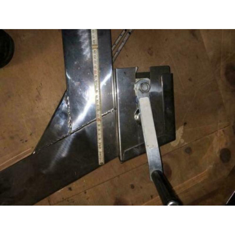 davits uitschuivbaar zware uitgevoering ( ongebruikt) 160 cm