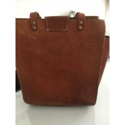 Leren tas, shopper, boodschappentas, bohoo