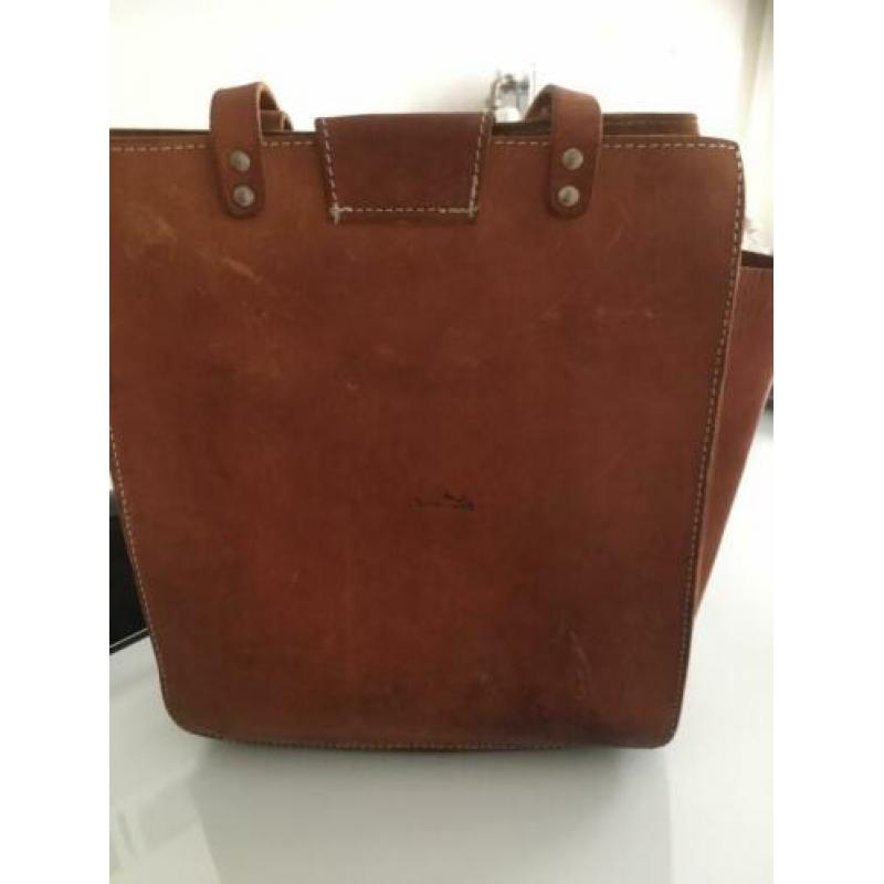 Leren tas, shopper, boodschappentas, bohoo