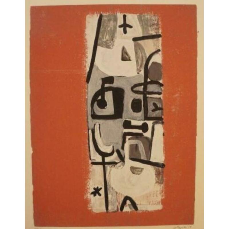 Corneille Beverloo(1922)Zeefdruk"April in Paris"Ges Gen Ged